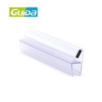 China GUIDA frameless glass fitting magnetic sliding door bottom plastic shower seal strip