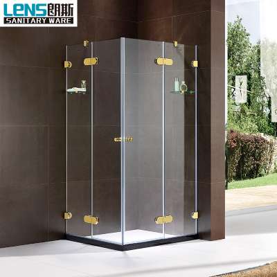 The New 2019 Customized Frameless Tempered Glass Bathroom Shower Screen