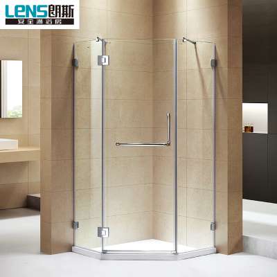 Prefab bathroom framed tempered glass shower room door