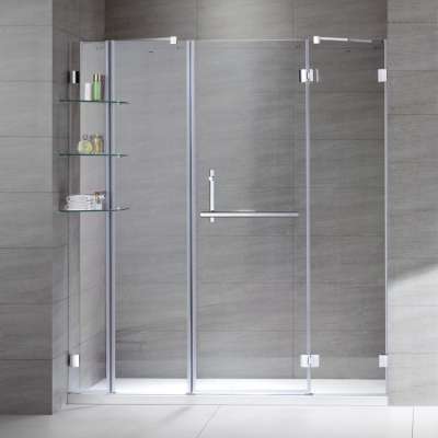 China factory price deep tray hinge door shower room